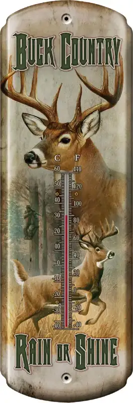 Термометр Riversedge Buck Country Tin Thermometer 45*12 см.