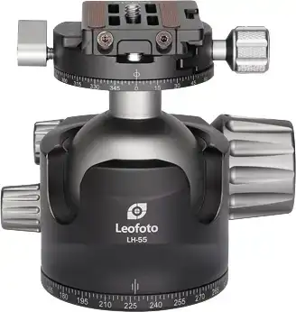 Головка штативна Leofoto LH-55R+NP-60 шарова с затискачем ARCA. Шар: 55 мм