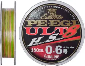 Шнур Sunline PE EGI ULT HS8 180m #0.6/0.128 mm 4.5 kg