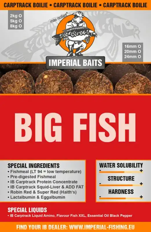 Бойлы Imperial Baits Carptrack Big Fish Boilie 30мм 300г