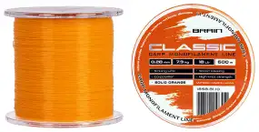 Волосінь Brain Classic Carp Line (solid orange) 600m 0.28mm 18lb 7.9kg