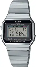 Годинник Casio A700WE-1AEF. Сріблястий