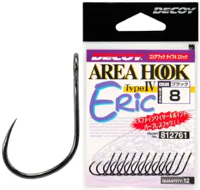Крючок Decoy Area Hook IV Eric 08, 12 шт/уп