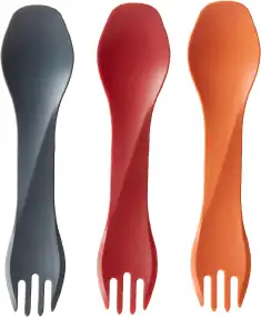 Ловилка Humangear GoBites Uno Mini 3-Pack. Red/Gray/Orange