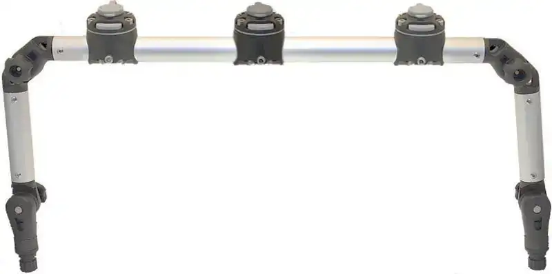 Тарга Borika Gr999-3G 120x610 мм з трьома замками 2 точки кріплення ц:сірий