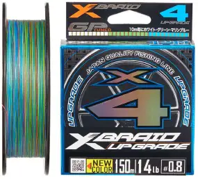 Шнур YGK X-Braid Upgrade X4 (3 colored) 180m #0.5