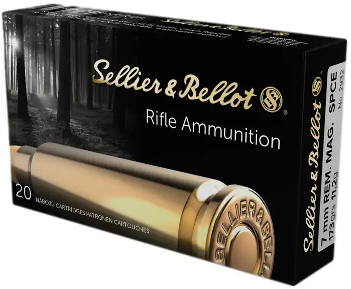 Патрон Sellier & Bellot кал. 7mm Rem Mag пуля SPCE масса 11,2г/173 гр