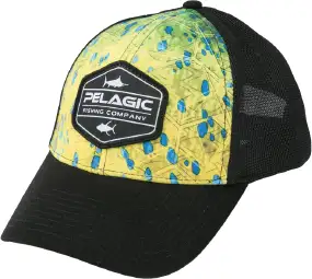 Кепка Pelagic Offshore Print Fishing Hat - Duo Green Dorado