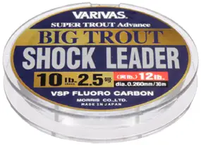 Флюорокарбон Varivas Big Trout Shock Leader VSP Fluro 8lb 0.235mm