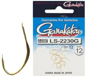 Крючок Gamakatsu LS-2230G N/L (12шт/уп) ц:gold