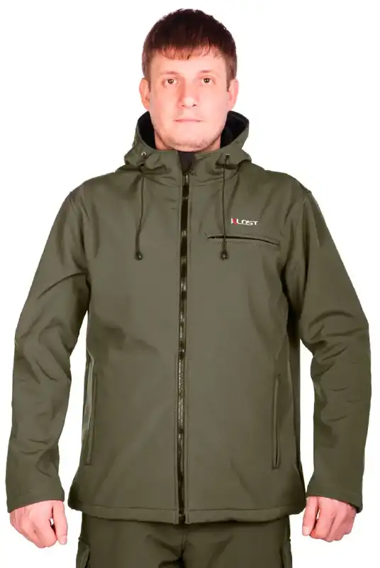 Куртка Klost Soft Shell мембрана 5000/5000 Капюшон c затяжкой ц:хаки