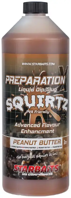 Ликвид Starbaits Prep X Squirtz Peanut Butter 1L