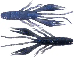 Силикон Jackall Waver Shrimp 3.5" Black/Blue Shrimp 7шт