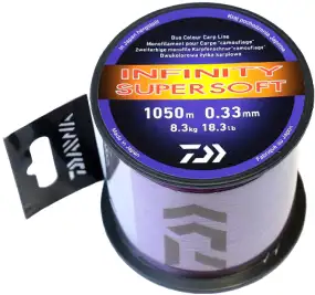 Волосінь Daiwa Infinity Super Soft 1050m (фіолет.) 0.33mm 18.3lb/8.3kg