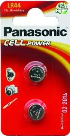 Батарея Panasonic LR44 BLI 2