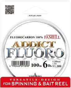 Флюорокарбон Yamatoyo Addict Fluoro 100m #2.0 8lb ц:clear