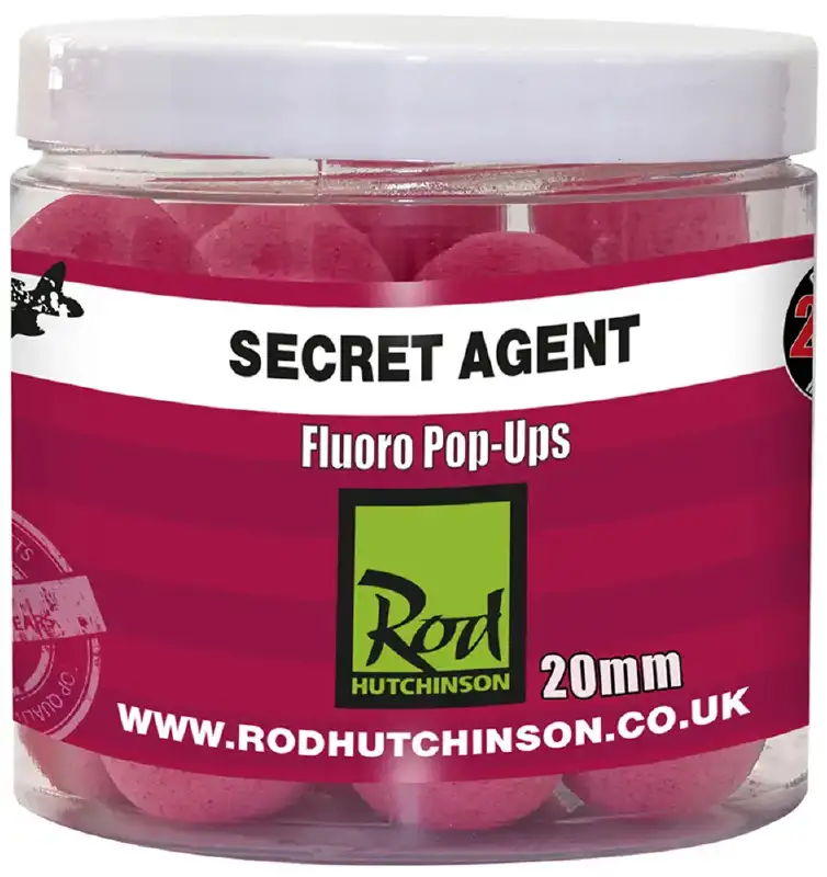 Бойлы Rod Hutchinson Fluoro Pop Ups Secret Agent with Liver Liquid 20mm