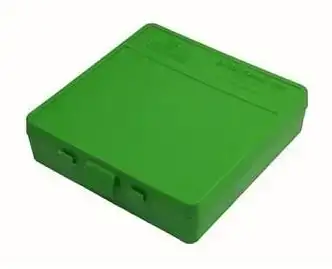Коробка для патронів MTM кал. 9мм; 380 ACP. Кількість - 100 шт. Колір - зелений