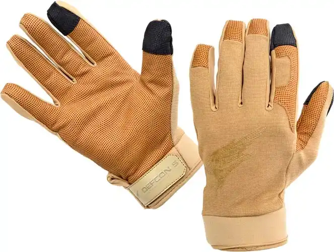 Перчатки Defcon 5 Shooting Gloves With Leather Palm XXL Coyote tan