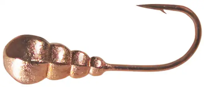 Мормышка вольфрамовая Shark Гусеница с отверстием 0.3g 3.0mm крючок D16 гальваника ц:медь