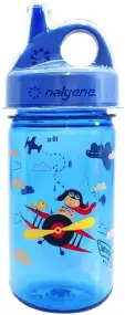 Бутылка Nalgene Kids Grip-N-Gulp Graphic Bottle 0,35L Bi plane blue