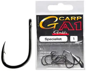 Крючок карповый Gamakatsu A1 G-Carp Specialist №06 (10шт/уп) ц:black