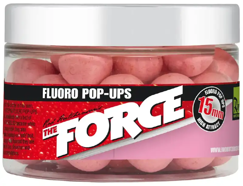 Бойлы Rod Hutchinson The Force Fluoro Pop Ups 15mm