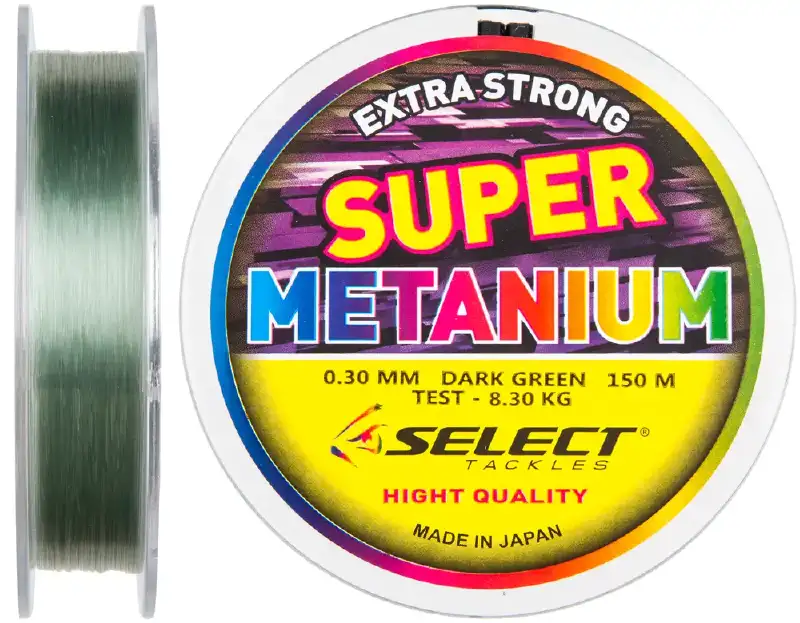 Леска Select Metanium 0,3 мм 8,3 кг темно-зеленая 150 м