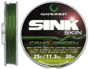 Поводковый материал Gardner Sink Skin 25lb (11.3kg) Green
