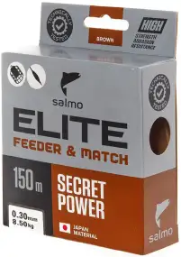 Леска Salmo Elite Feeder & Match 150m (корич.) 0.30mm 8.50kg