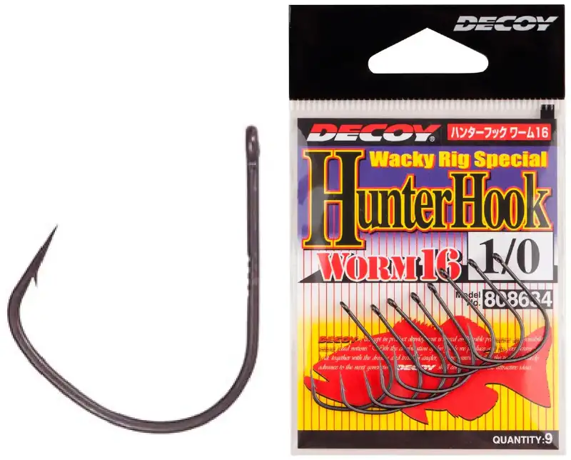 Крючок Decoy Worm16 Hunter Hook #1 (9 шт/уп)