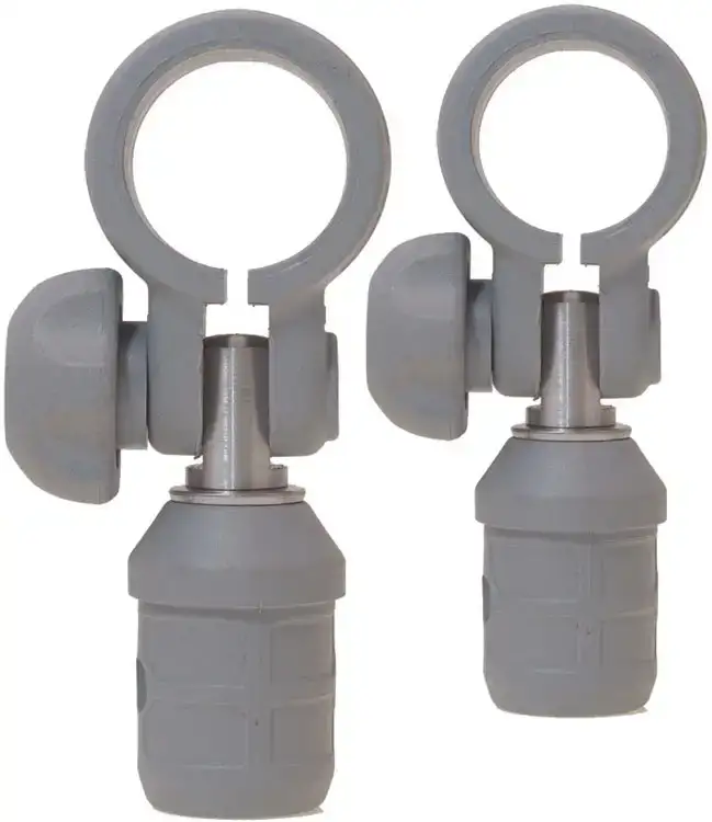 Соединение Borika Tf032-2G поворотно-наклонное для труб Ø32 мм (2шт/уп) ц:серый