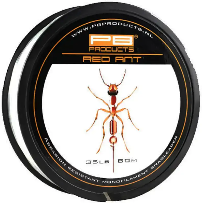 Шоклідер PB Products Red Ant Snagleader 80m (прозрач.) 35lb