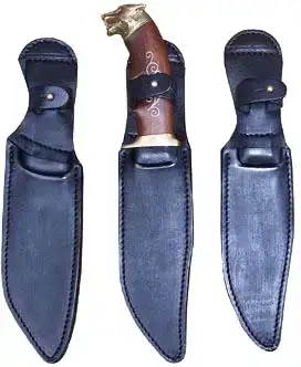 Чехол Медан 2410 для ножа кожаный №9 (Лиса)
