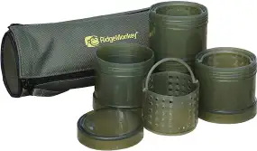 Ємність RidgeMonkey Modular Hookbait Pots набір 4 ємності і чохол к:зелений