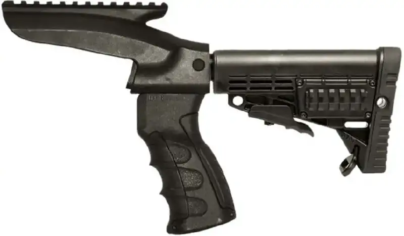 Приклад САА Integrated Pistol Grip,Upper Picatinny Rail,Buffer Tube & Collapsible Butt Stock для Remington 870