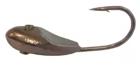 Мормышка вольфрамовая Shark Уплощенная овсинка с лыской 0,2г диам. 2,5 мм крючок D18 ц:медь