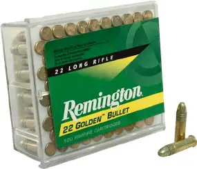 Патрон Remington Golden Bullet High Velocity кал .22 LR куля RN маса 40 гр (2.6 г)