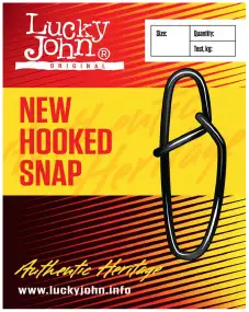 Застежка Lucky John New Hooked Snap №4 45кг (10шт/уп)