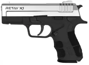 Пістолет стартовий Retay X1 кал. 9 мм. Колір - nickel.