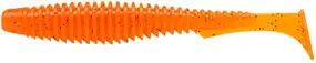 Силикон FishUP U-Shad 3.5" #049 - Orange Pumpkin/Black (8шт/уп)