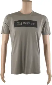 Футболка Savage Short sleeve T-Shirt/Black Savage box logo S к:сірий