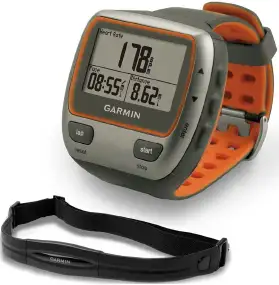 Часы Garmin Forerunner 310XT HRM с GPS навигатором и кардиодатчиком ц:серый/оранжевый