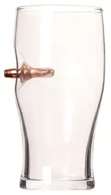 Пивний Бокал GUN&FUN "Тюльпан" з кулею кал .30-06. Об’єм - 500 мл
