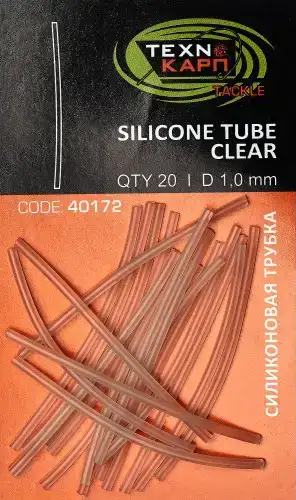 Трубка силіконова Технокарп Silicon Tube Clear 1.0мм (20шт/уп)
