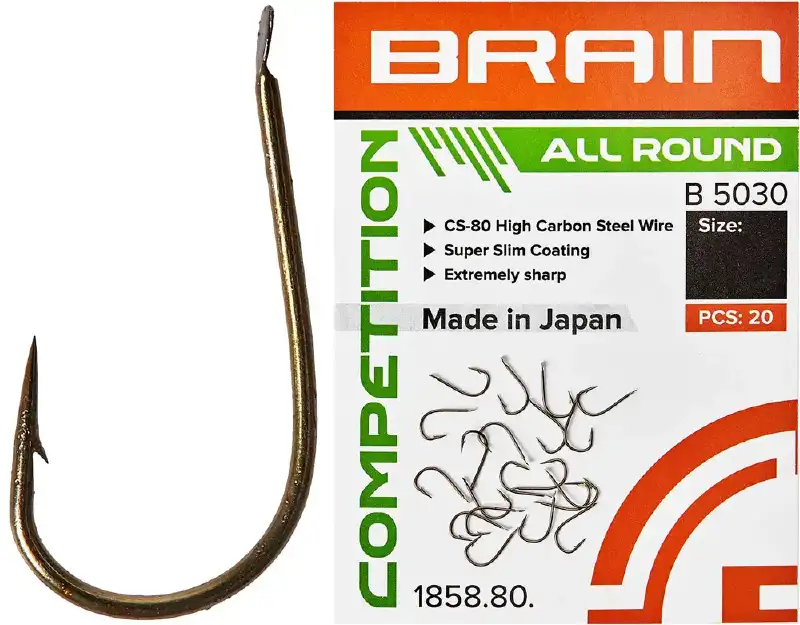 Гачок Brain All Round B5030 #12 (20 шт/уп) ц:bronze