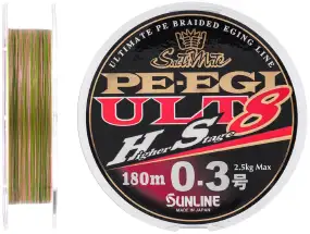 Шнур Sunline PE EGI ULT HS8 180m #0.3/0.090 mm 2.5 kg