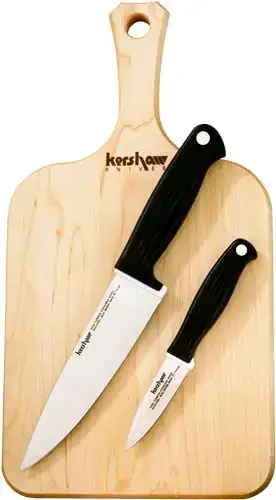 Набір ножів Kershaw Cutting Board Set (ножі Chef’s і Paring + обробна дошка)