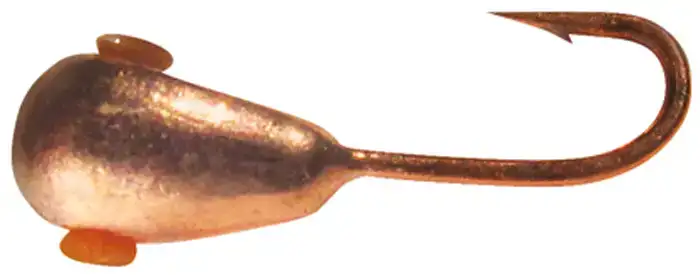 Мормышка вольфрамовая Shark Капля с отверстием 0.39g 3.0mm крючок D18 гальваника ц:медь