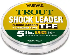 Флюорокарбон Varivas Trout Shock Leader Ti-F 30m #3.0/0.285mm 12lb